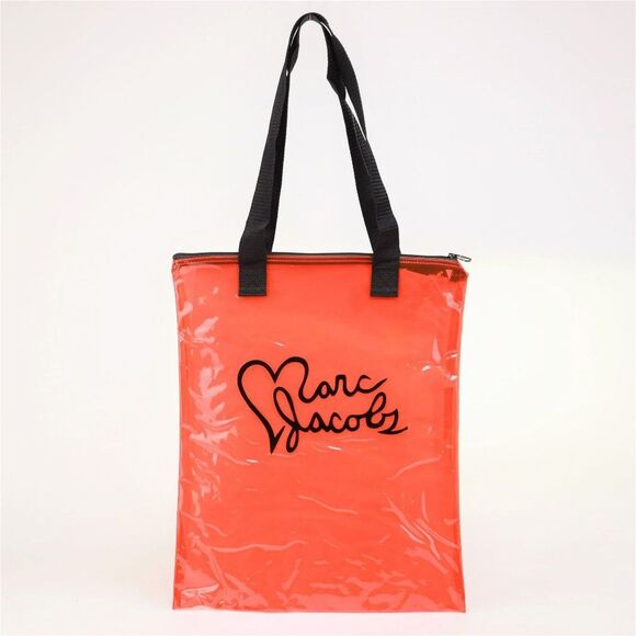 NWT Marc by Marc Jacobs I Heart MJ Clear Tote Red - Picture 5 of 11